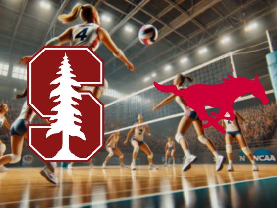 Stanford Cardinal at SMU Mustangs Womens Volleyball